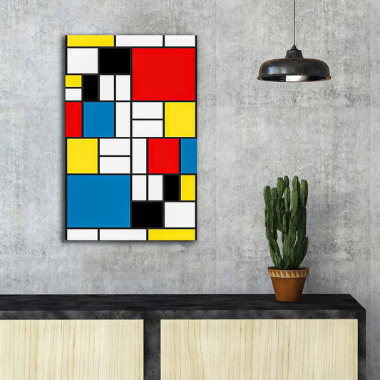 Colored Squares Decorative Canvas Painting