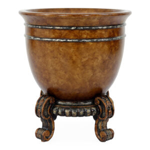 Mangolia Round  Wooden Planter | The Gallery
