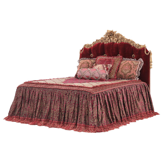 Balinese Queen Headboard Red | Bed Room