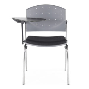 Visitor Chair, Upholstered Seat, Armrests : Writing Tablet | Dauphin