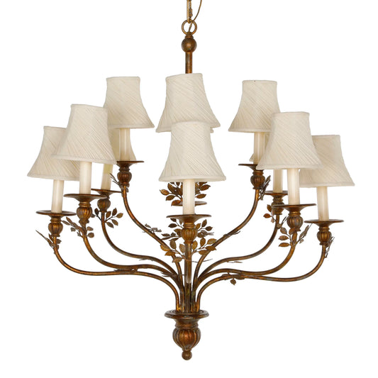 Leaf Twelve Light Chandelier | Decorative Lighting