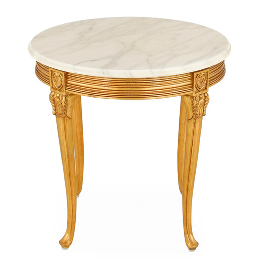 French Marble Corner Table