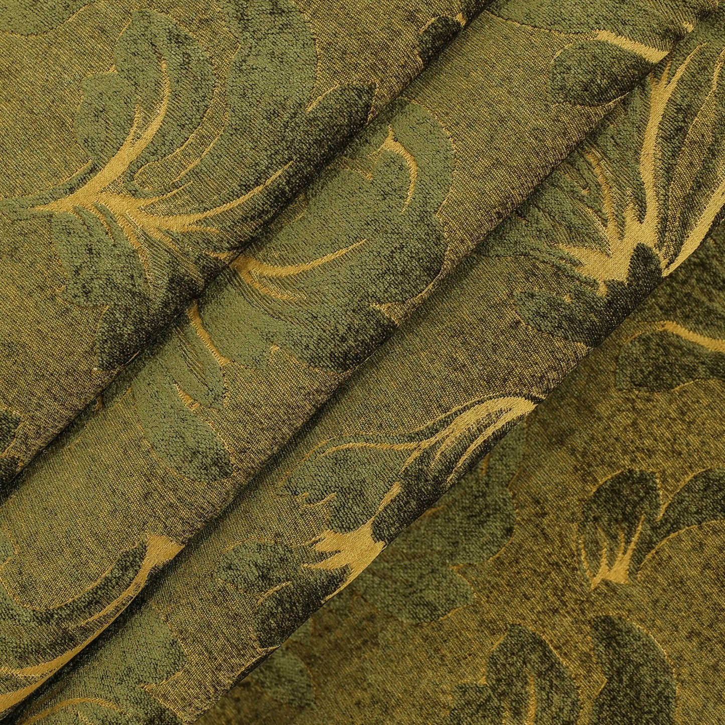 Acantus Leaf Forest Fabric