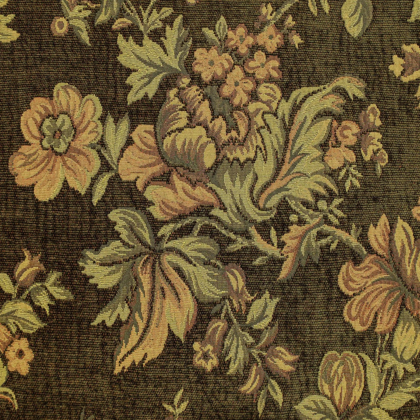 Vesuvius Garden Aged Green Fabric