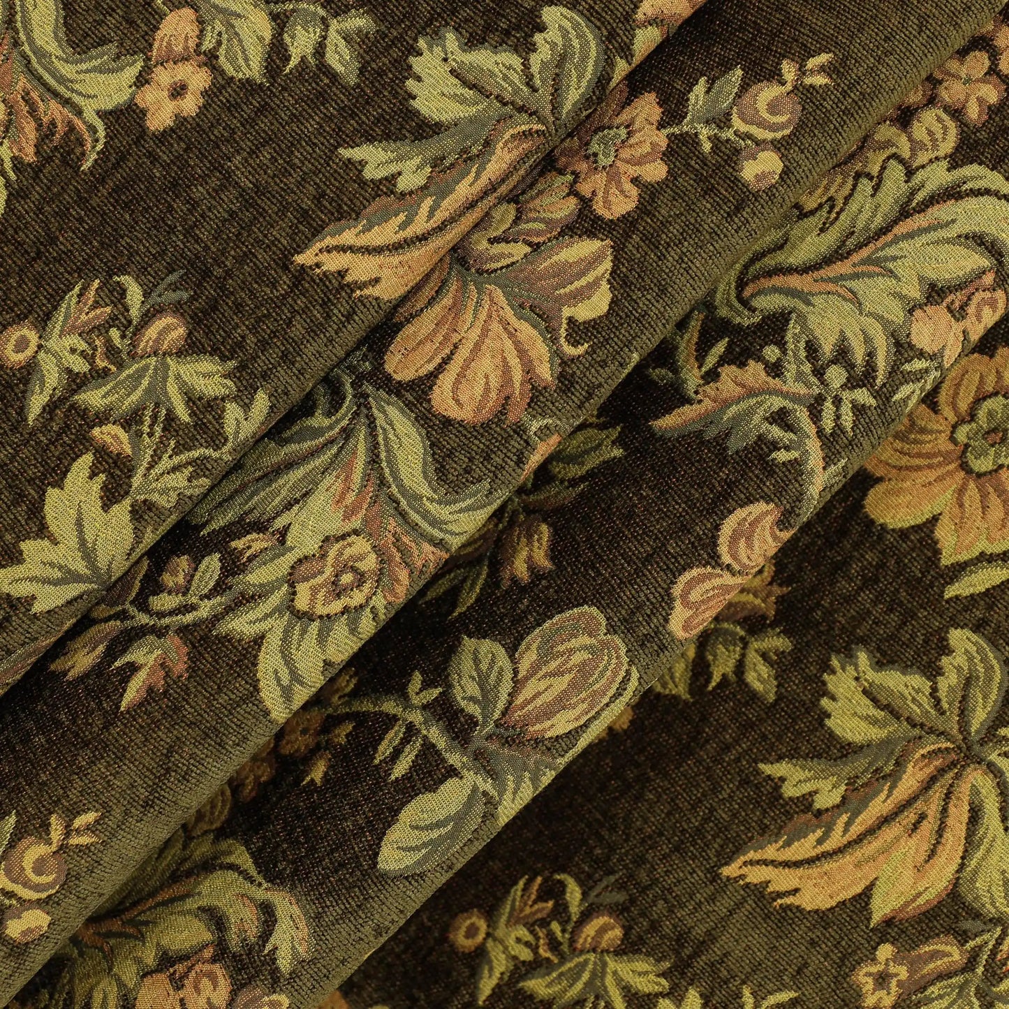 Vesuvius Garden Aged Green Fabric