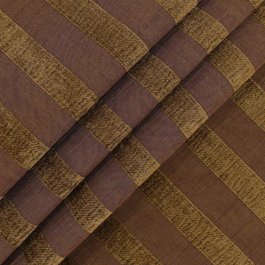 Armani Stripe Aubergine Fabric