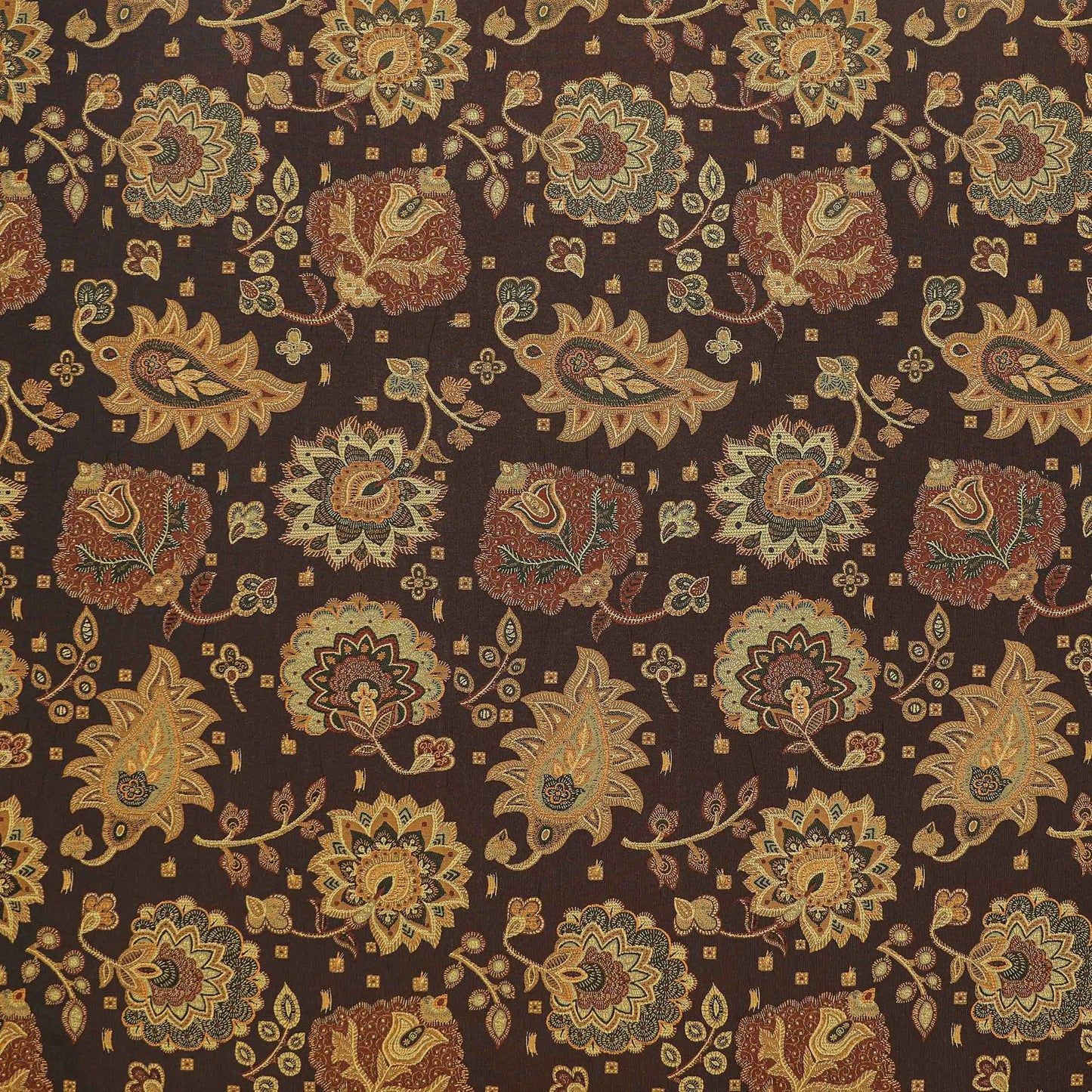 Mulberry Crimson Leaf Fabric