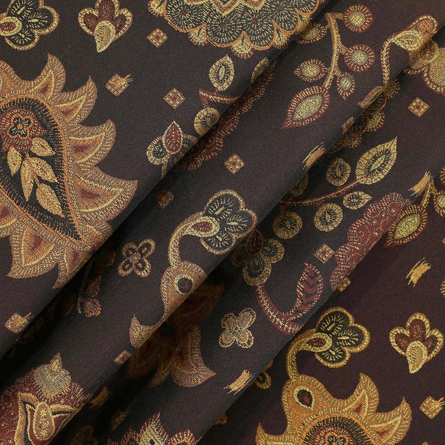 Mulberry Crimson Leaf Fabric