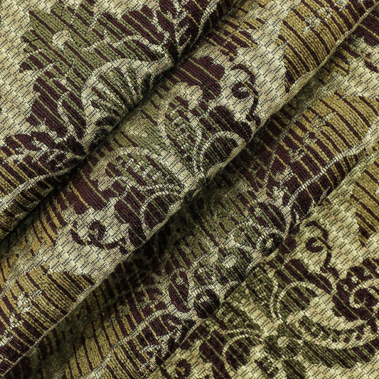 Royal Damask Aubergine fabric