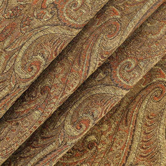 Mahatma Copper Woven Fabric