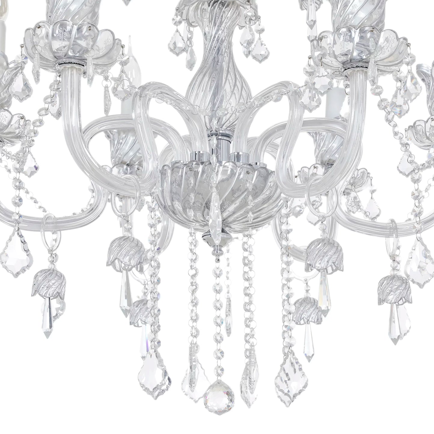 Gloria Silver Six Arms Chandelier | Lighting