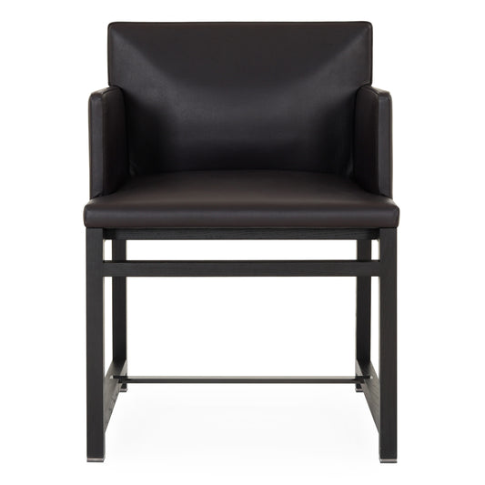 Flynt Wood  Base Littile Armchair | Minotti