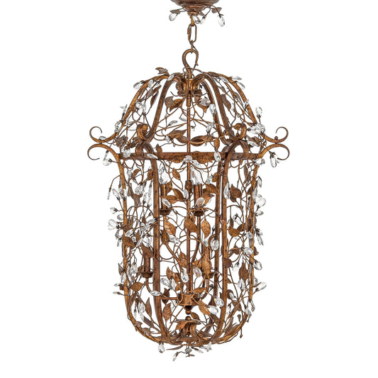 Leaf And Crystal Lantern | Decorative Lighting