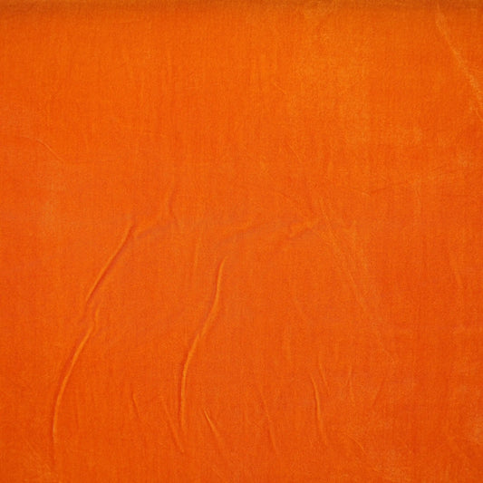 Luxury Soft Velvet Orange Fabric