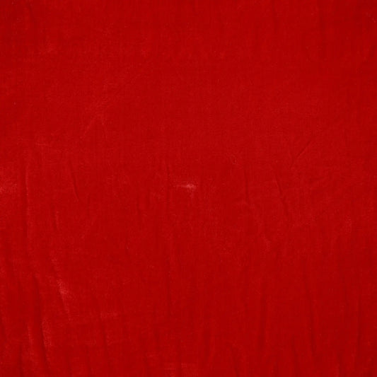 Luxury Soft Velvet Red Fabric
