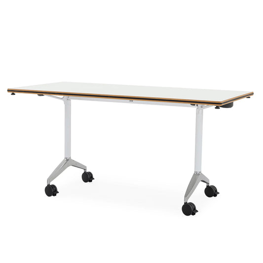 Timetable White PlyWood  Mobile Office Table