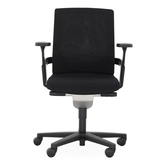 On. Black Fabric Swivel Task Chair