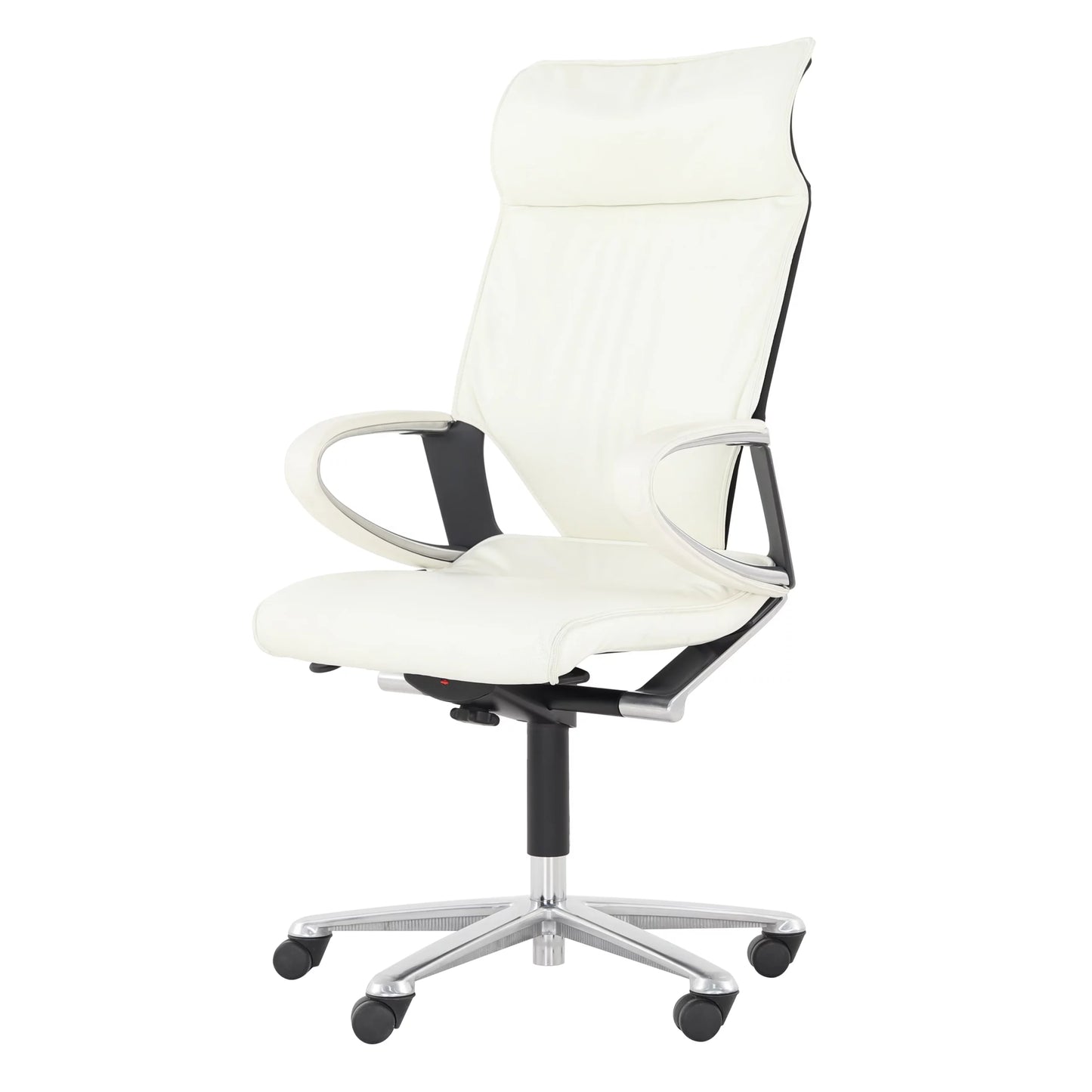 Modus White Leather Executive Office Chair