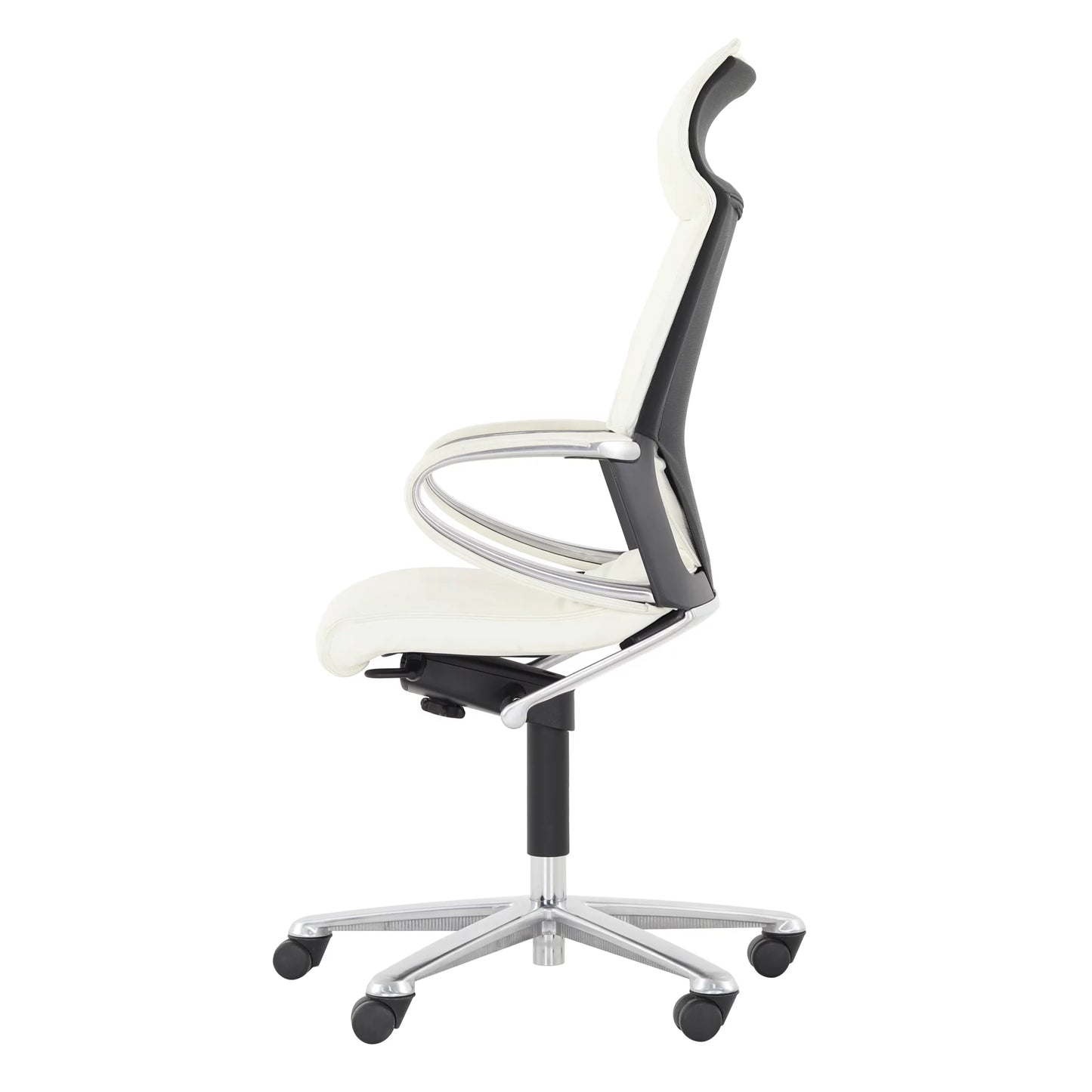 Modus White Leather Executive Office Chair