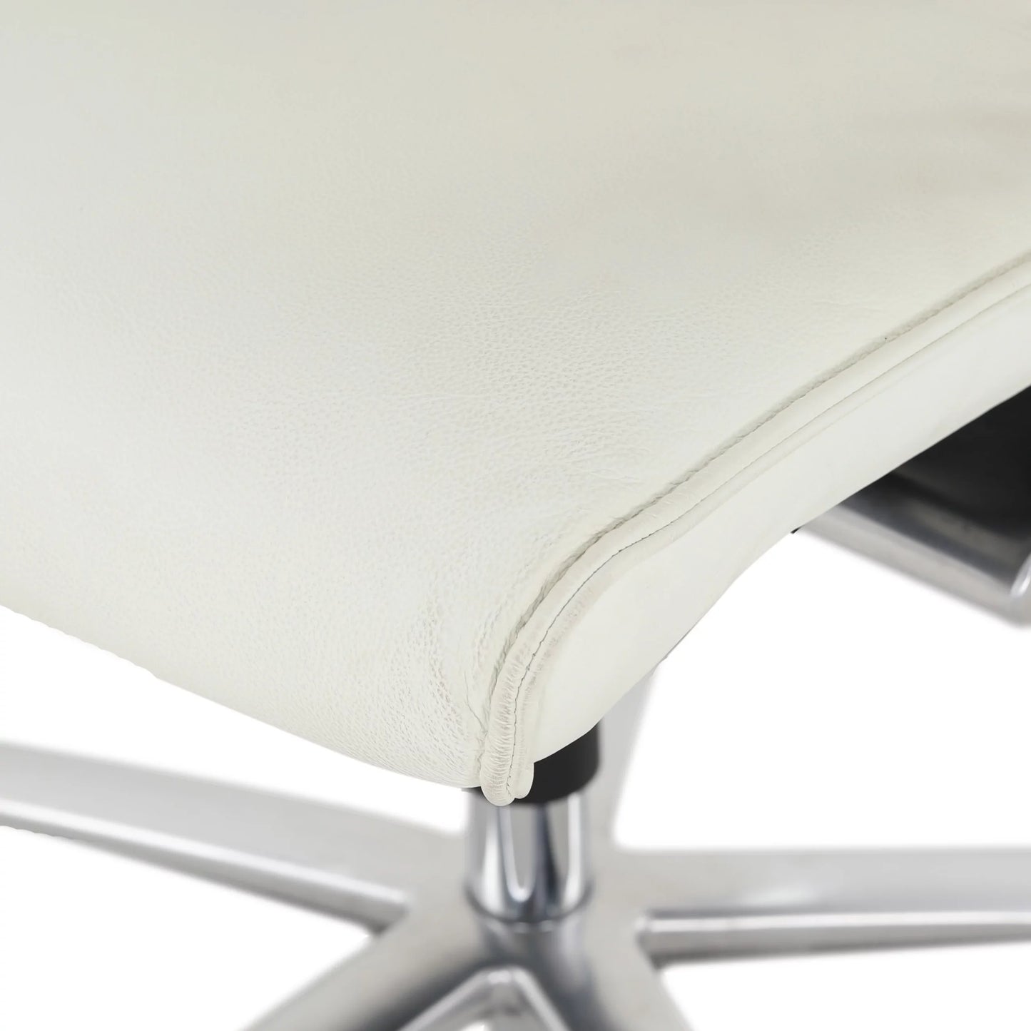 Modus White Leather Executive Office Chair