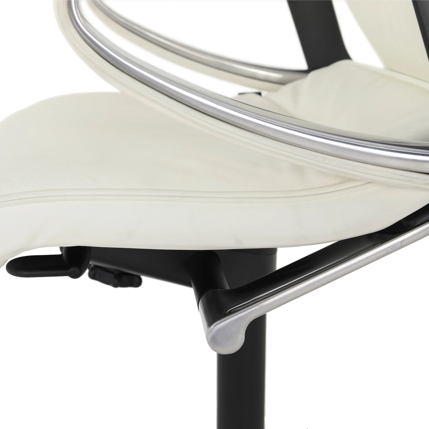 Modus White Leather Executive Office Chair