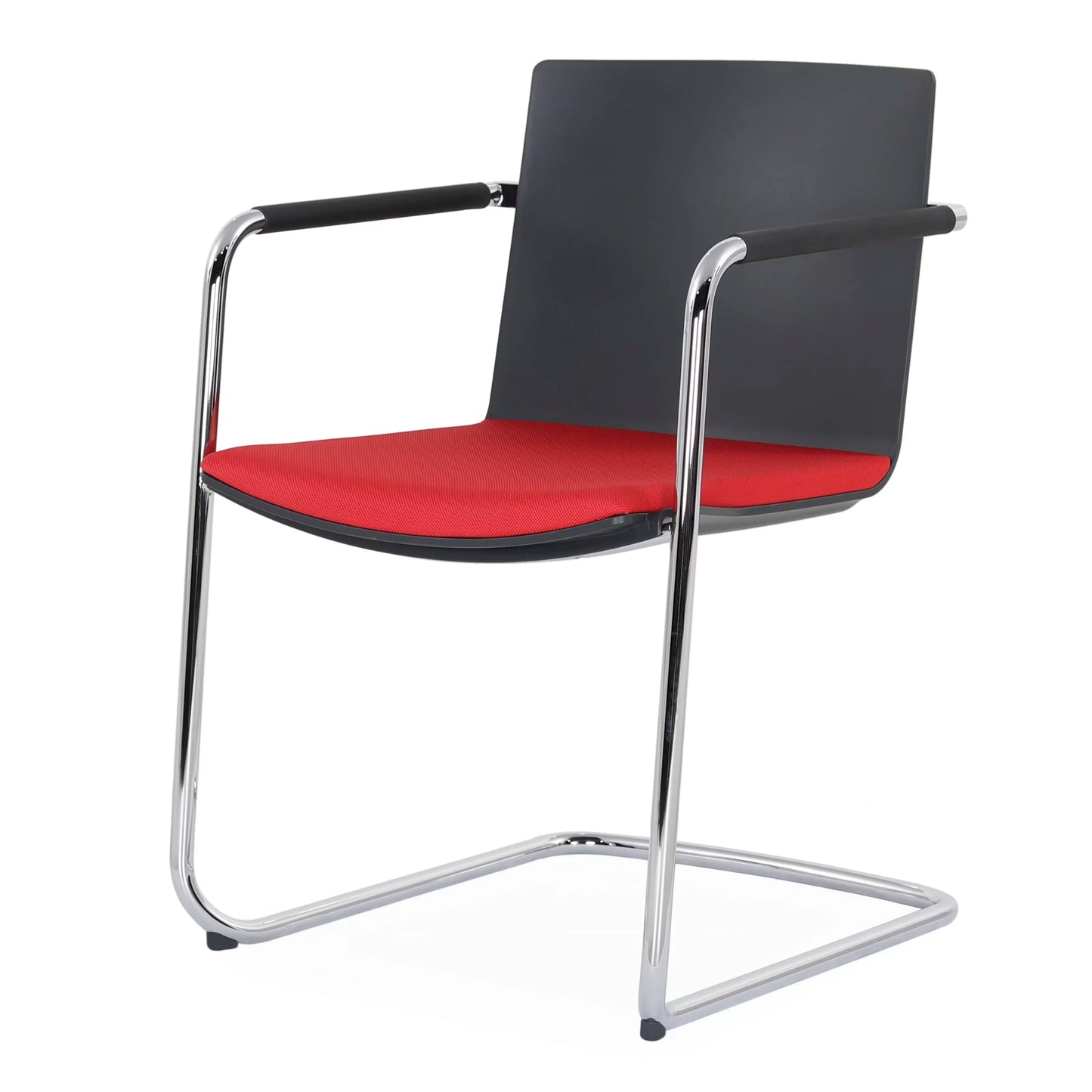 Neos Red Fabric Office Cantilever Chair