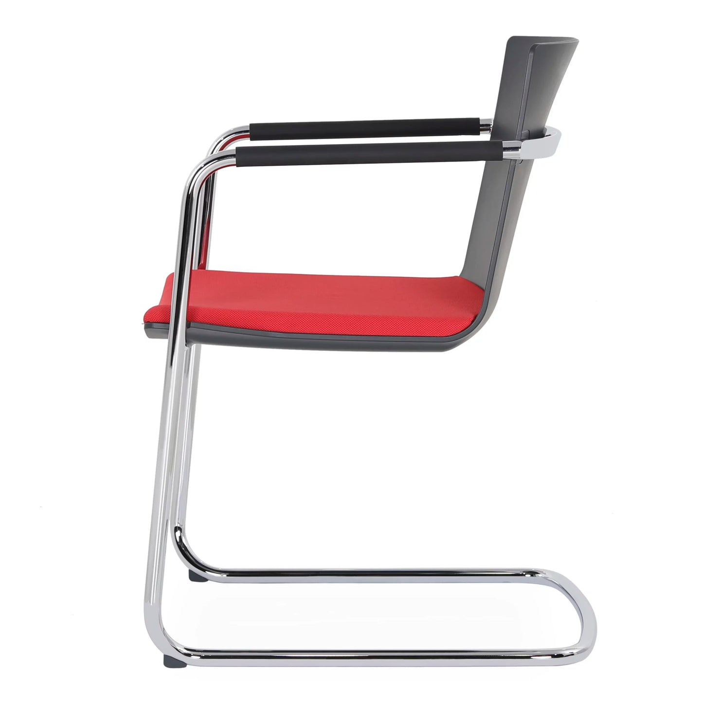 Neos Red Fabric Office Cantilever Chair