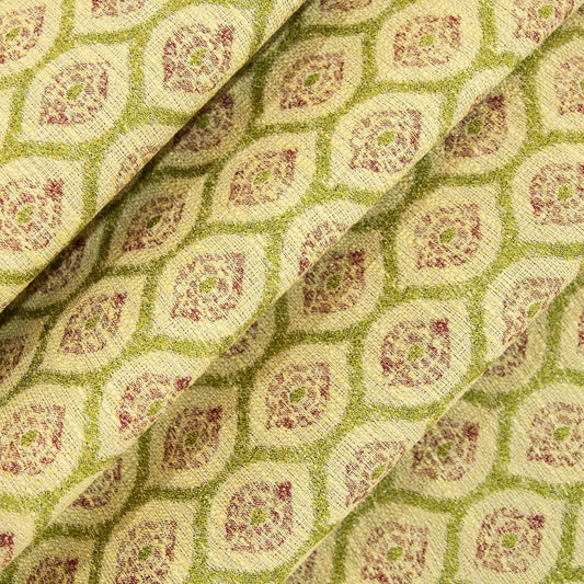 Honey Comb Raffia Flax Fabric