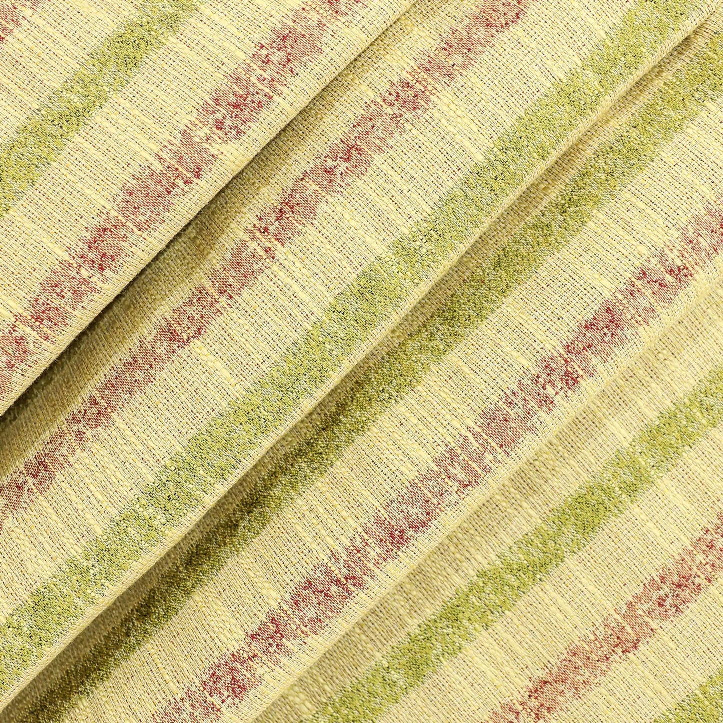 Stripe Raffia Flax Fabric