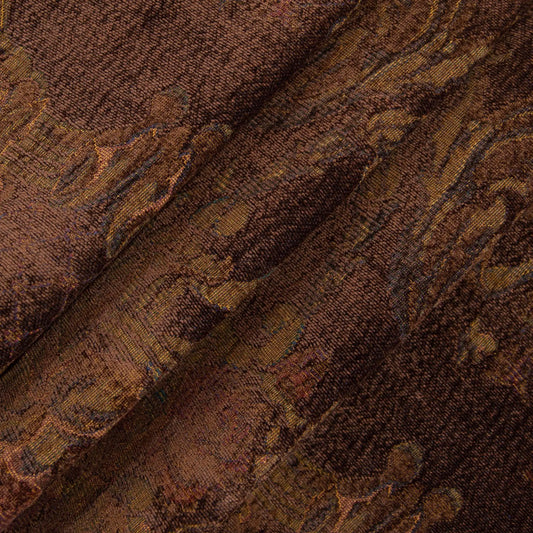 Ming Aubergine Chenille Fabric