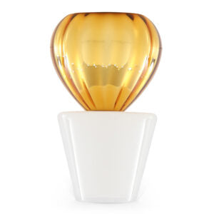 Small vase, opal/amber silvered | Gaia Gino