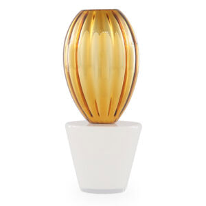 Arizona, Medium vase, opal/amber silvered | Gaia Gino