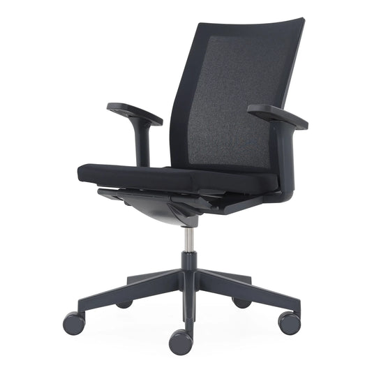 Neos Black Fabric Office Task Chair