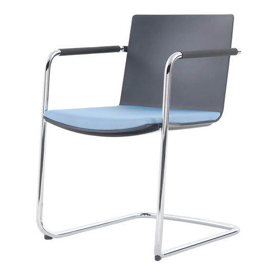 Neos Blue Fabric Office Cantilever Chair