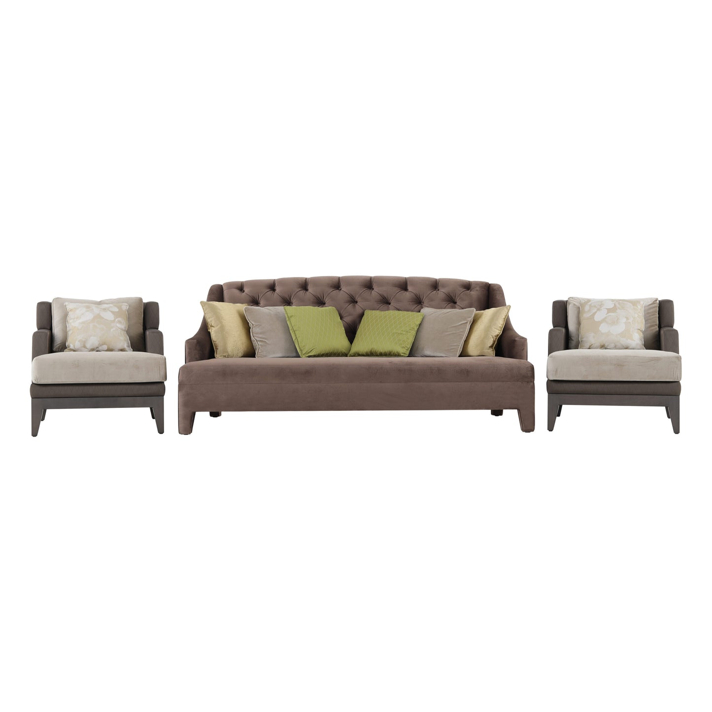 LAMARTINE 3 SEATER SOFA With Carson Arm chair (Set of 3) | JNL