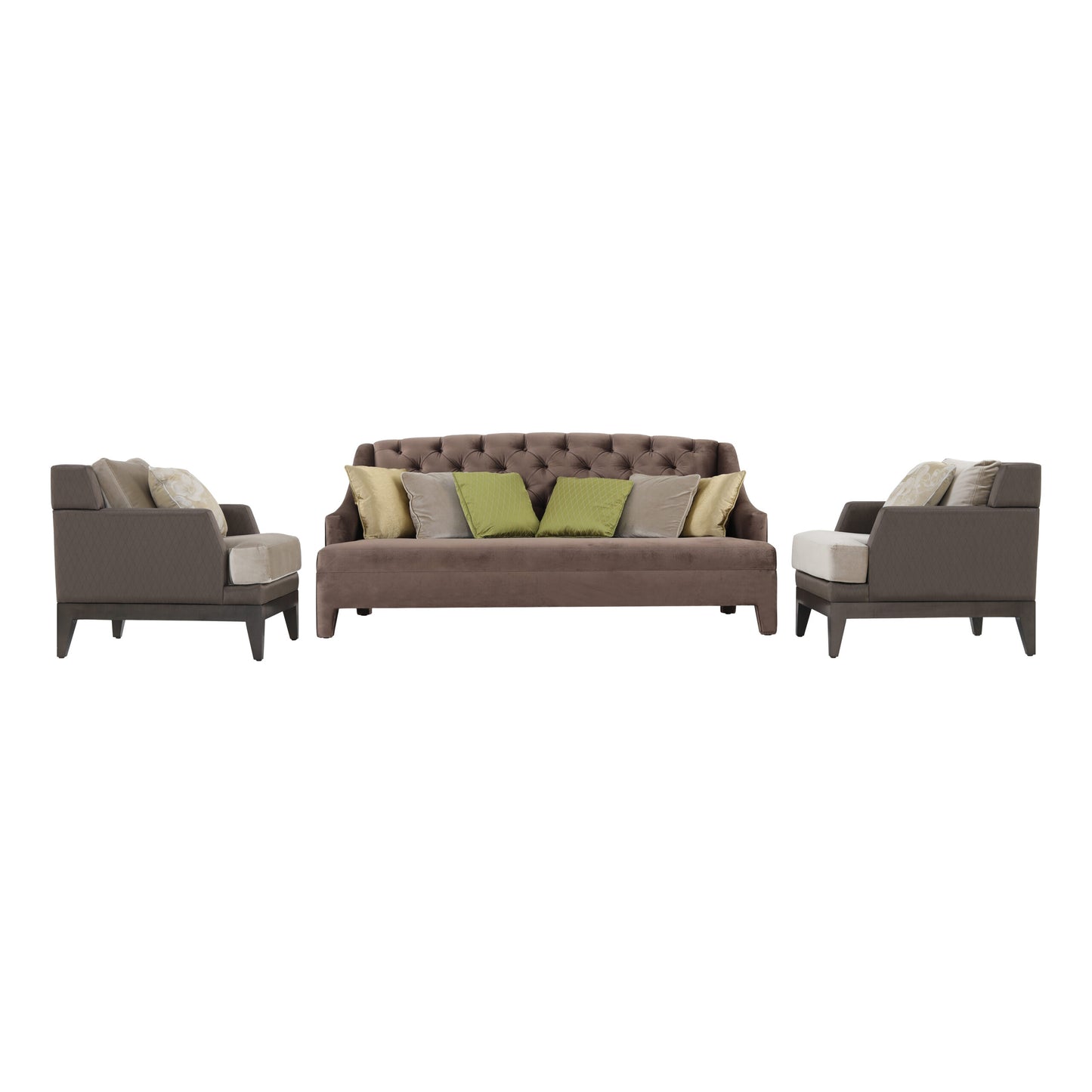 LAMARTINE 3 SEATER SOFA With Carson Arm chair (Set of 3) | JNL