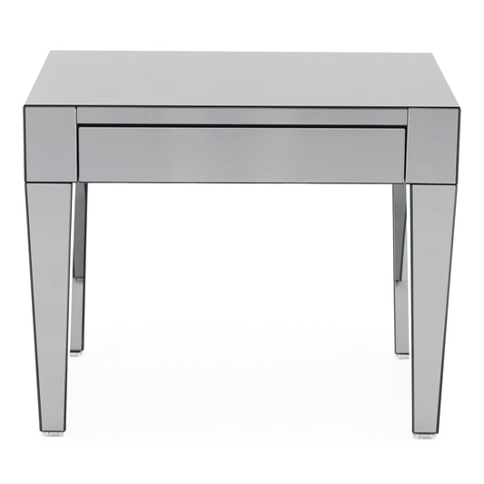 مرآة طاولة قهوة لامعة مع درج | بورادا