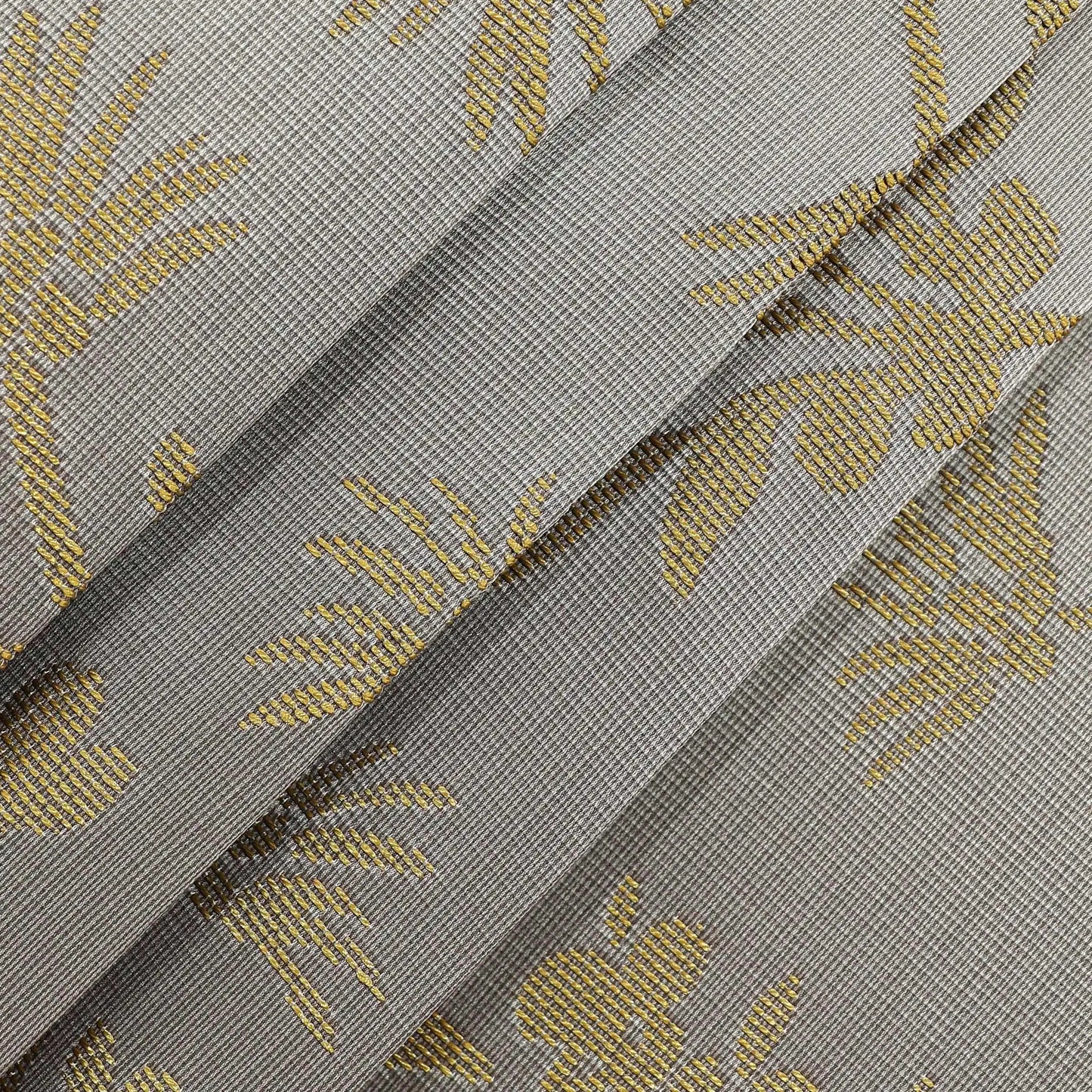 Taft Woven leaf and flower fabric