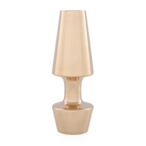Paire Hollow Vase Glossy Pink Gold | Bosa