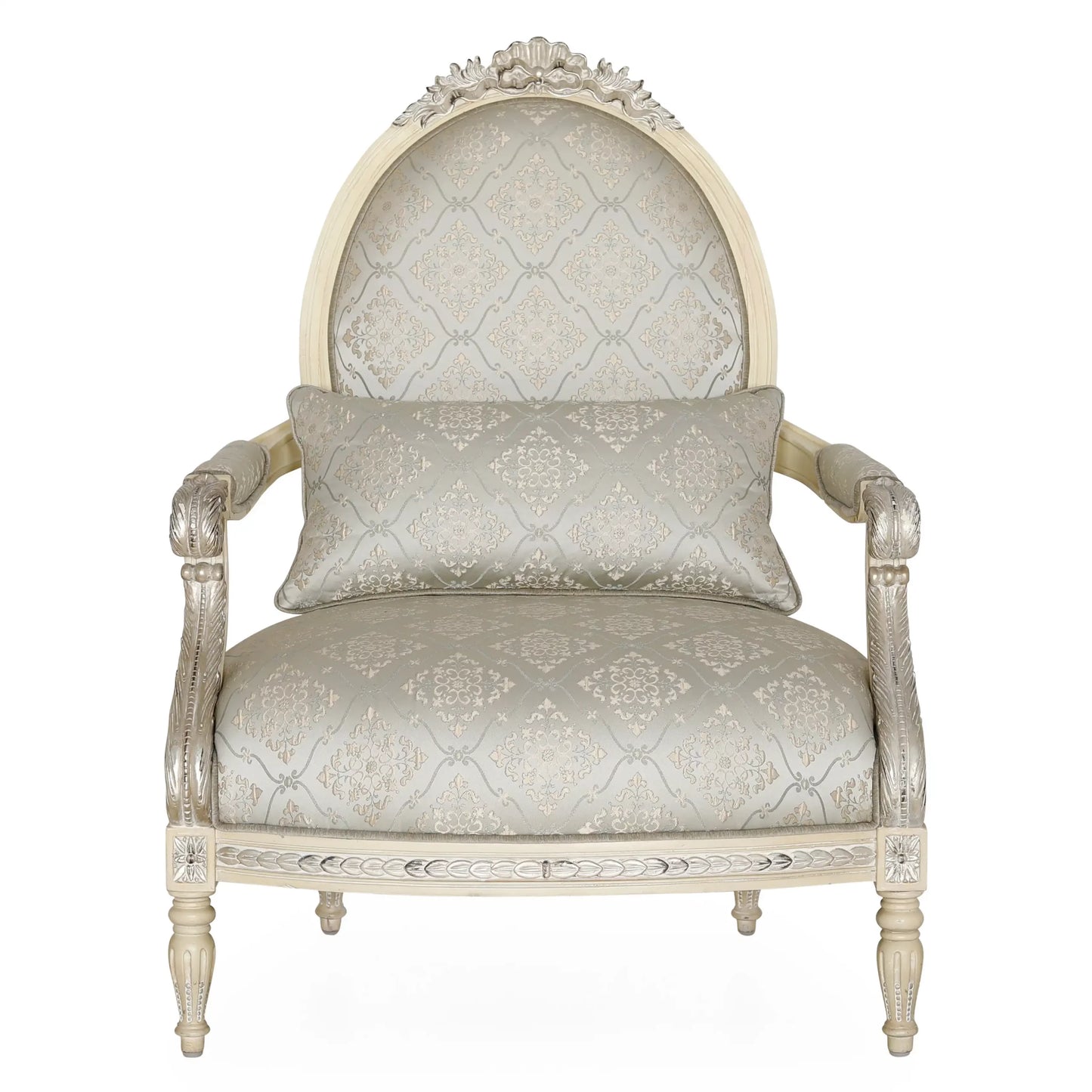 Rania Silver Chair | Living Room Chair