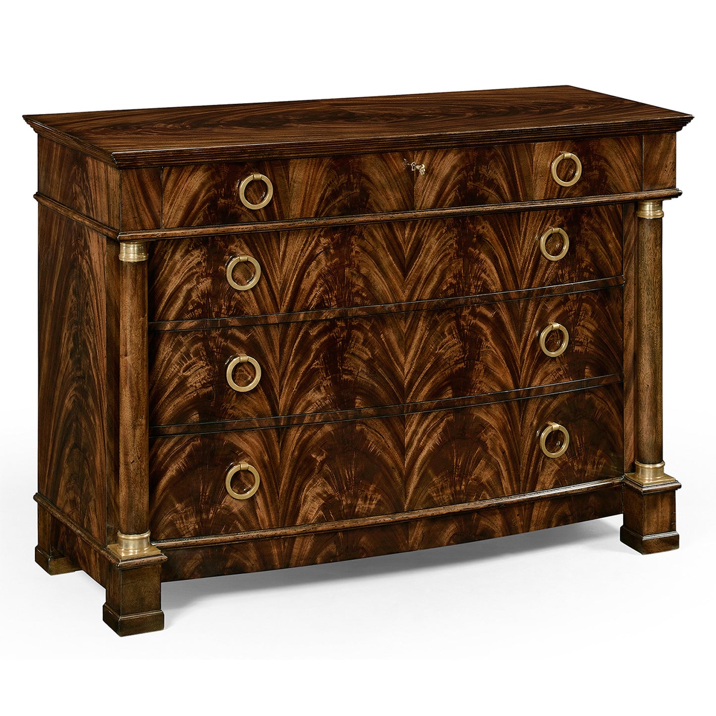 Mahogany biedermeier low chest | Jonathan Charles