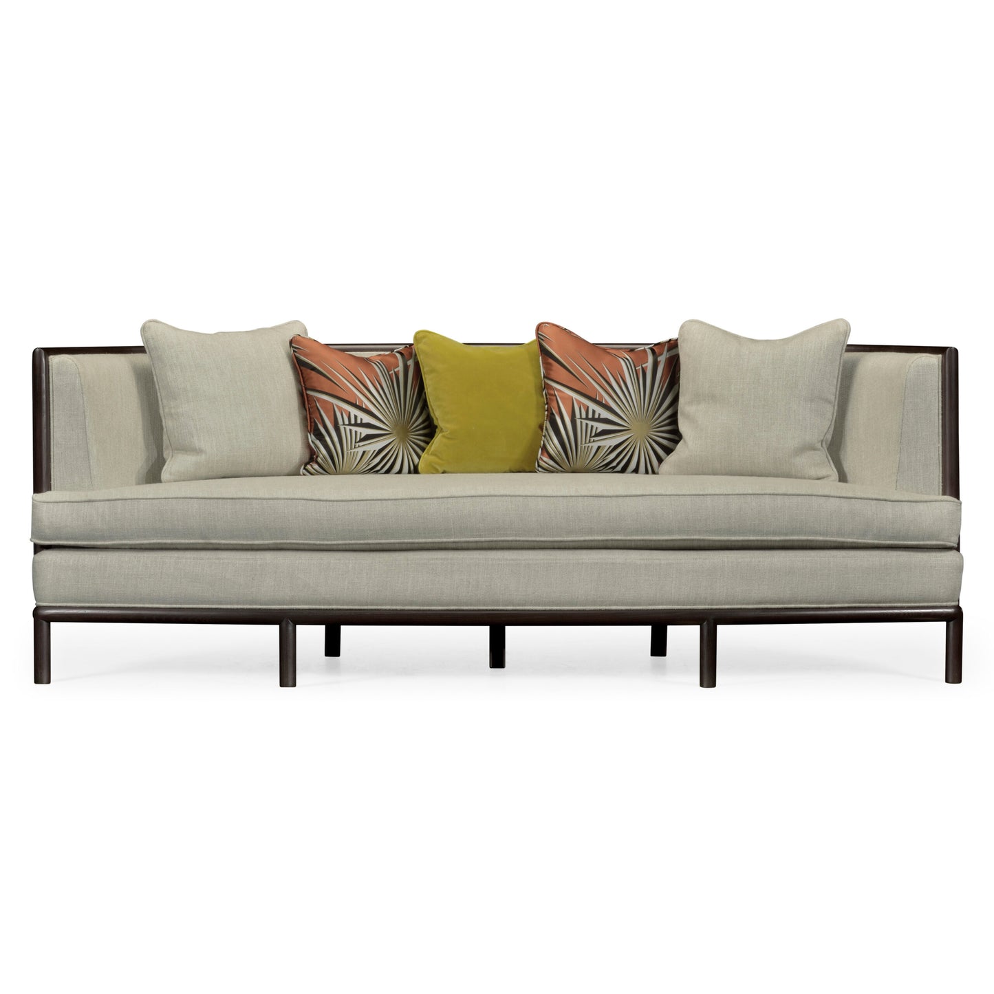 Rounded Dark Brown Ash Sofa set (Set of 3) | Jonathan Charles