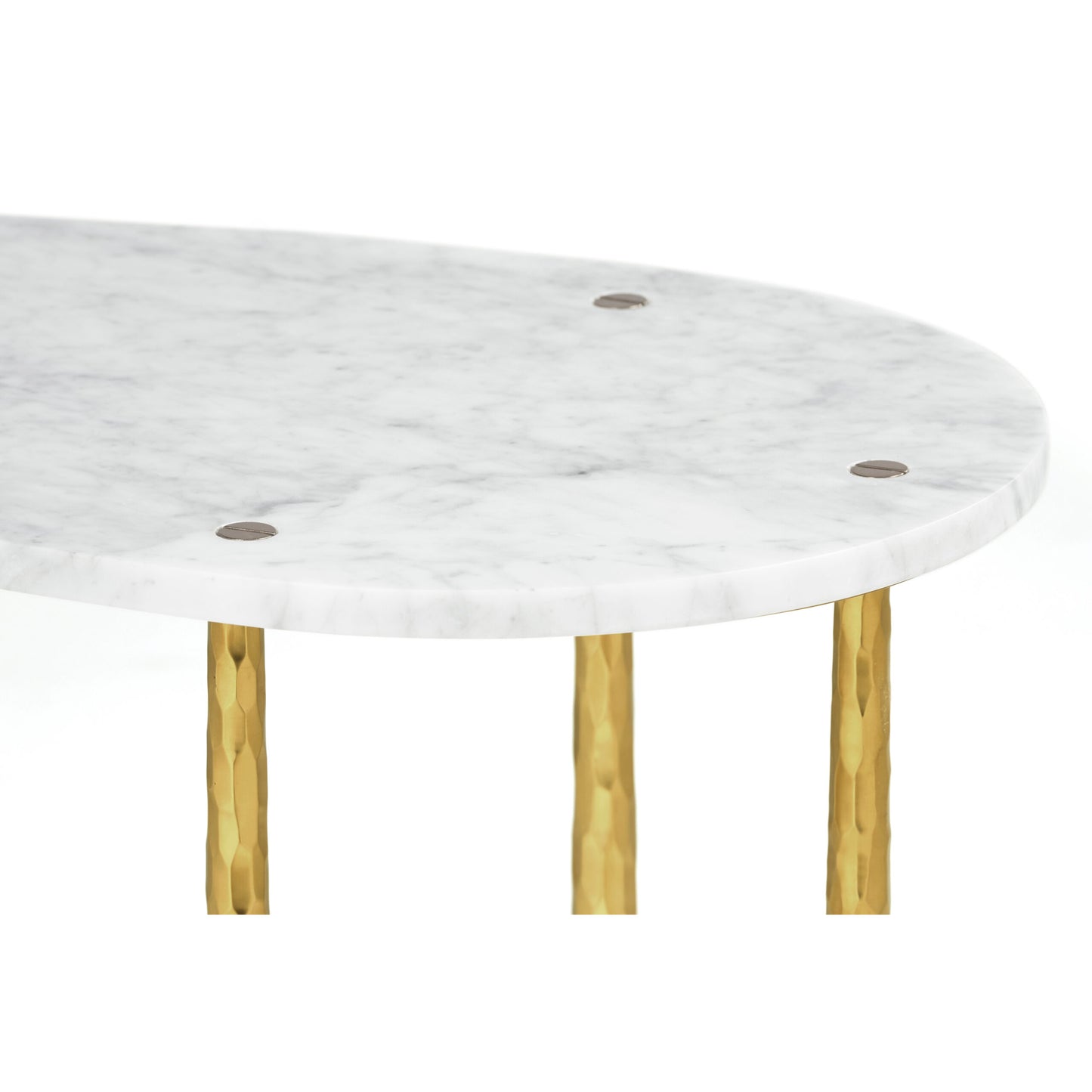 Satin Gold Brass Sofa Table