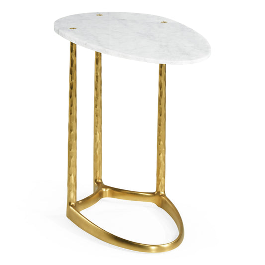 Satin Gold Brass Sofa Table
