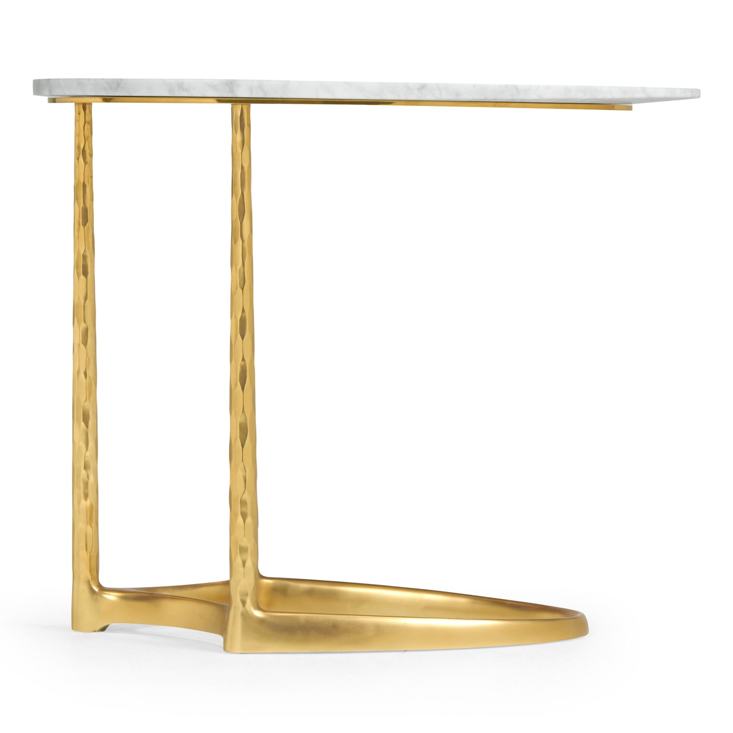 Satin Gold Brass Sofa Table