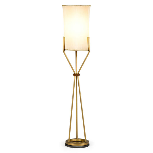 Circular Brass Floor Lamp | Jonathan Charles
