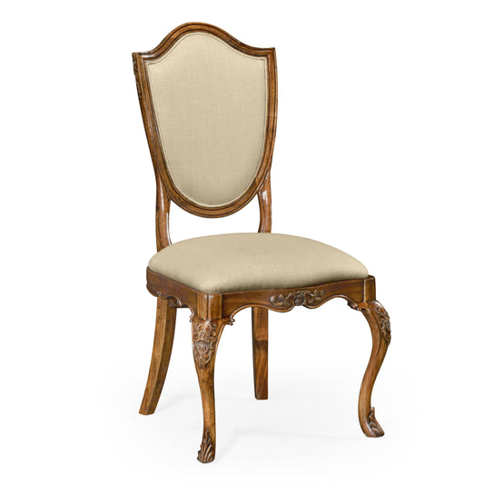 Upholstered shield back side chair | Jonathan Charles