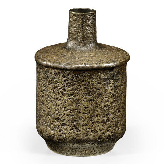 Small Textured Brass Vase | Jonathan Charles
