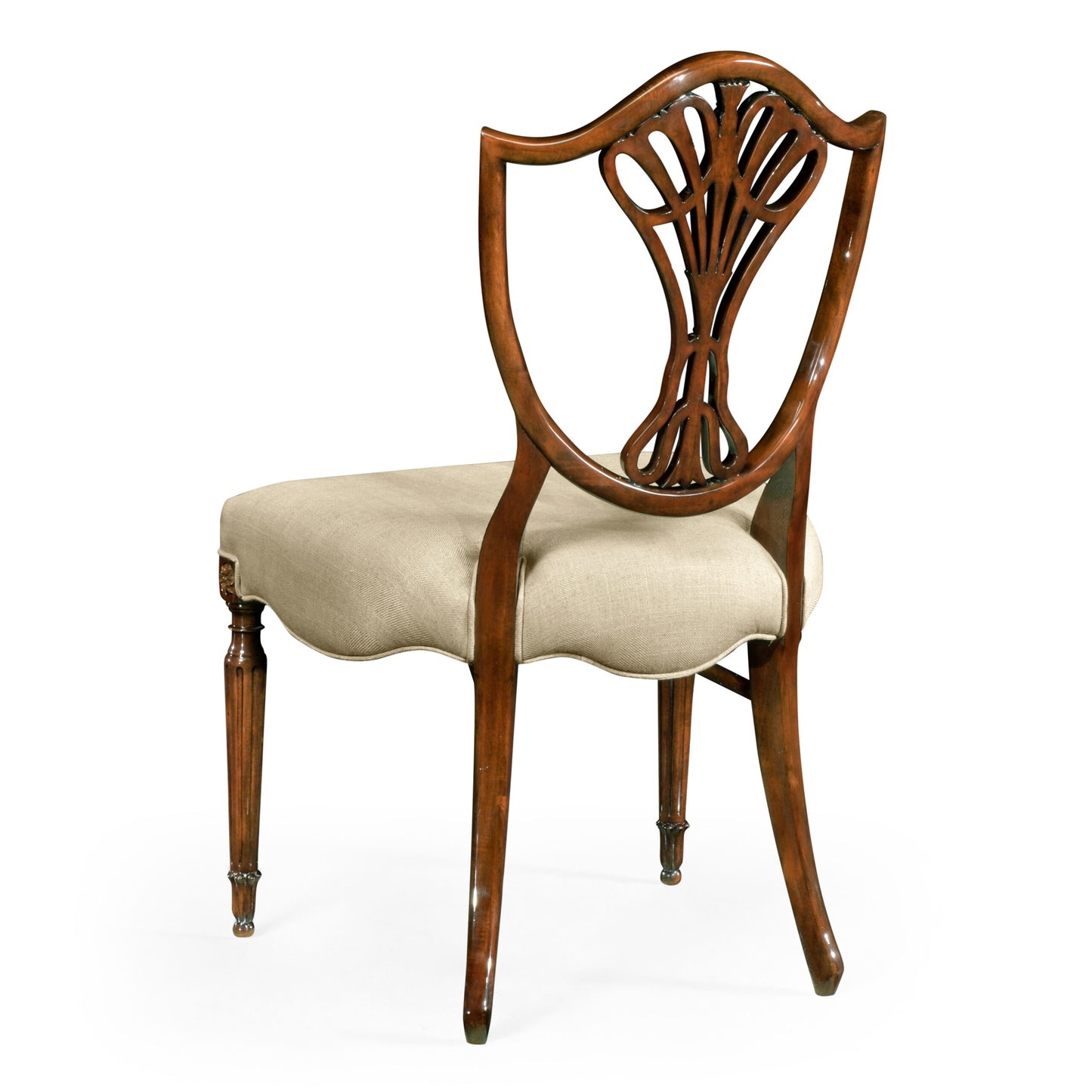 Sheraton Dining Side Chair with Shield Back in Mahogany High | Jonathan Charles