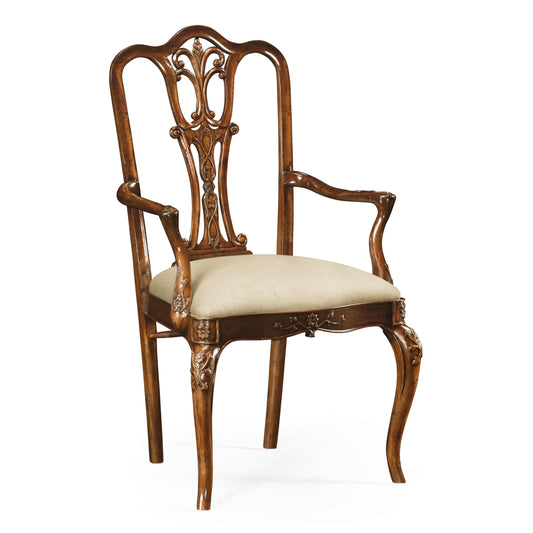 Mahogany 18th century style dining arm chair